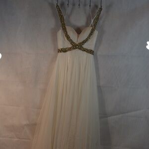 Wedding/Prom/Formal White Dress with Crystals SZ2 Sheri Hill